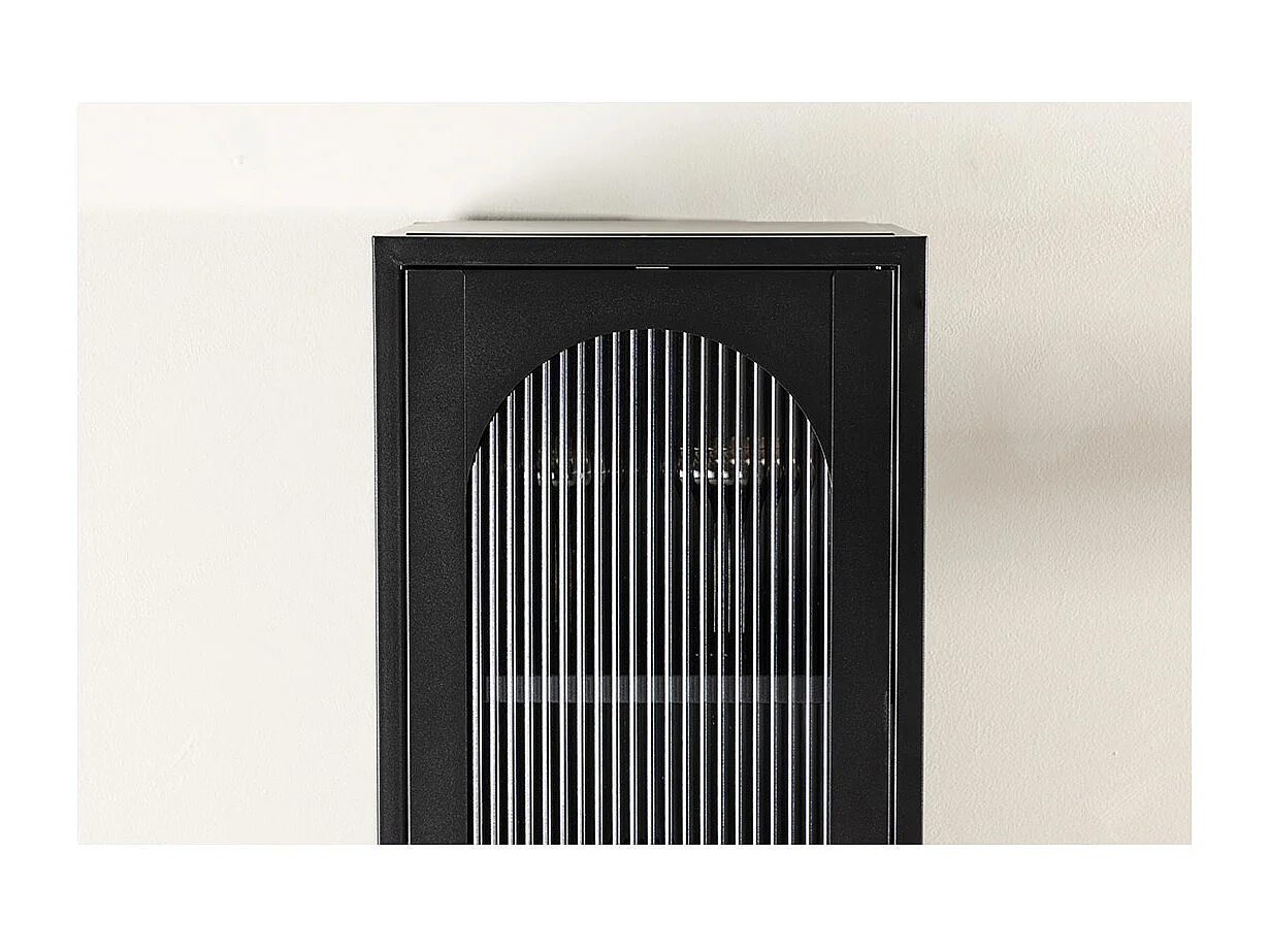 Vitrine Design en Métal "Cali" 180cm Noir