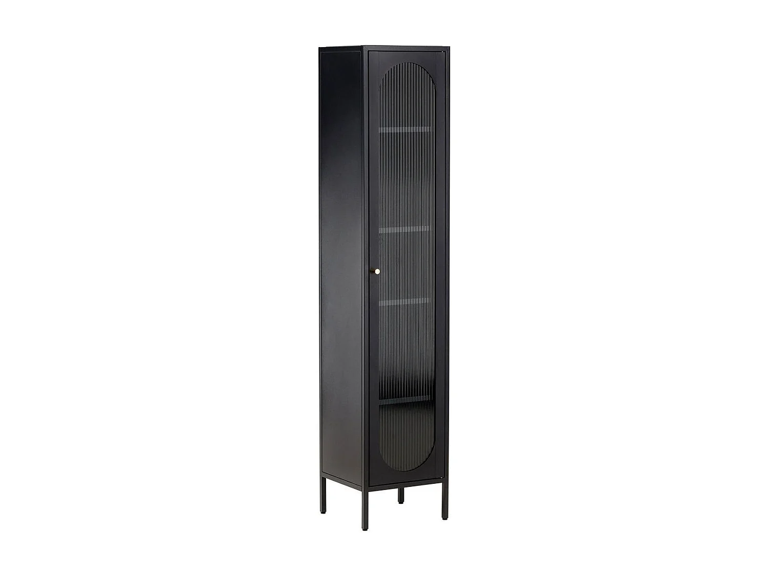 Vitrine Design en Métal "Cali" 180cm Noir