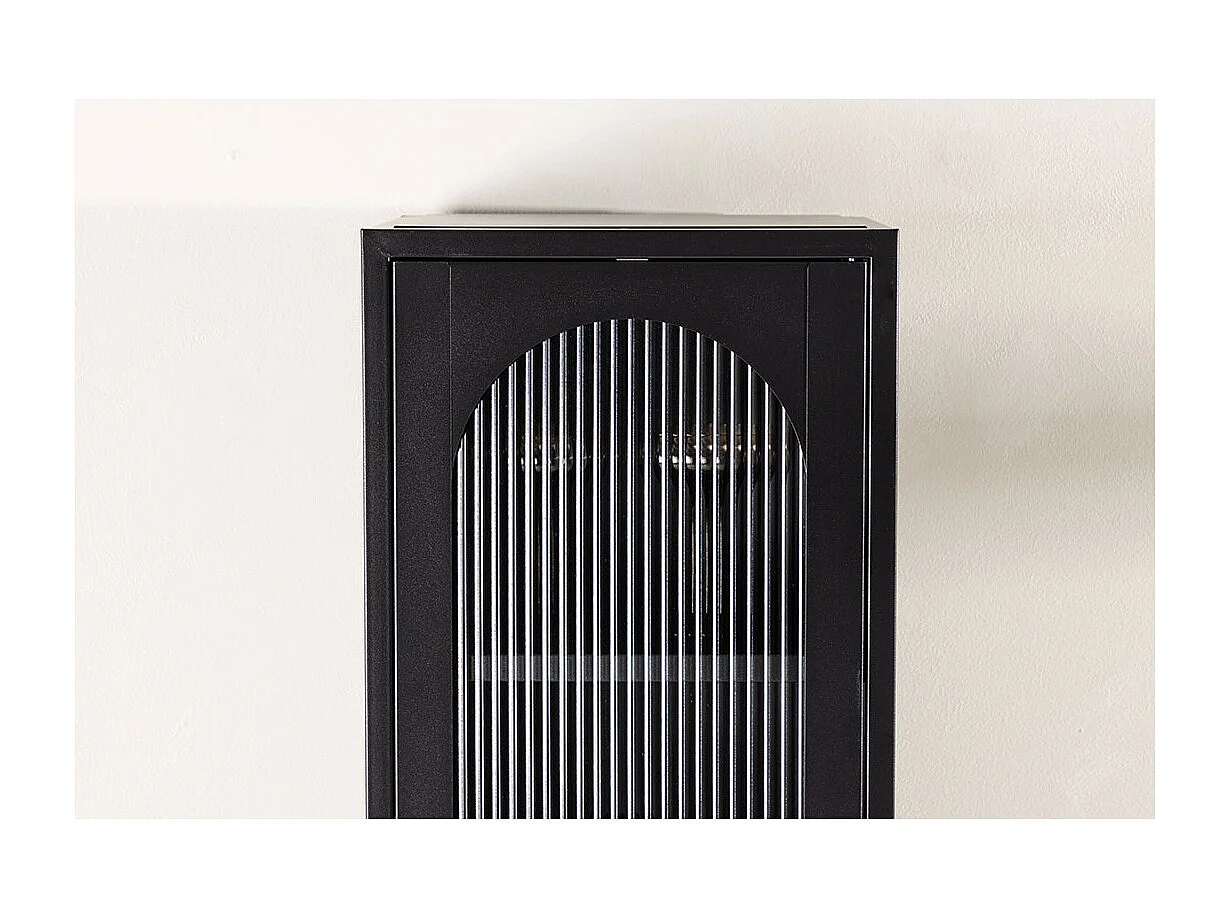 Vitrine Design en Métal "Cali" 180cm Noir