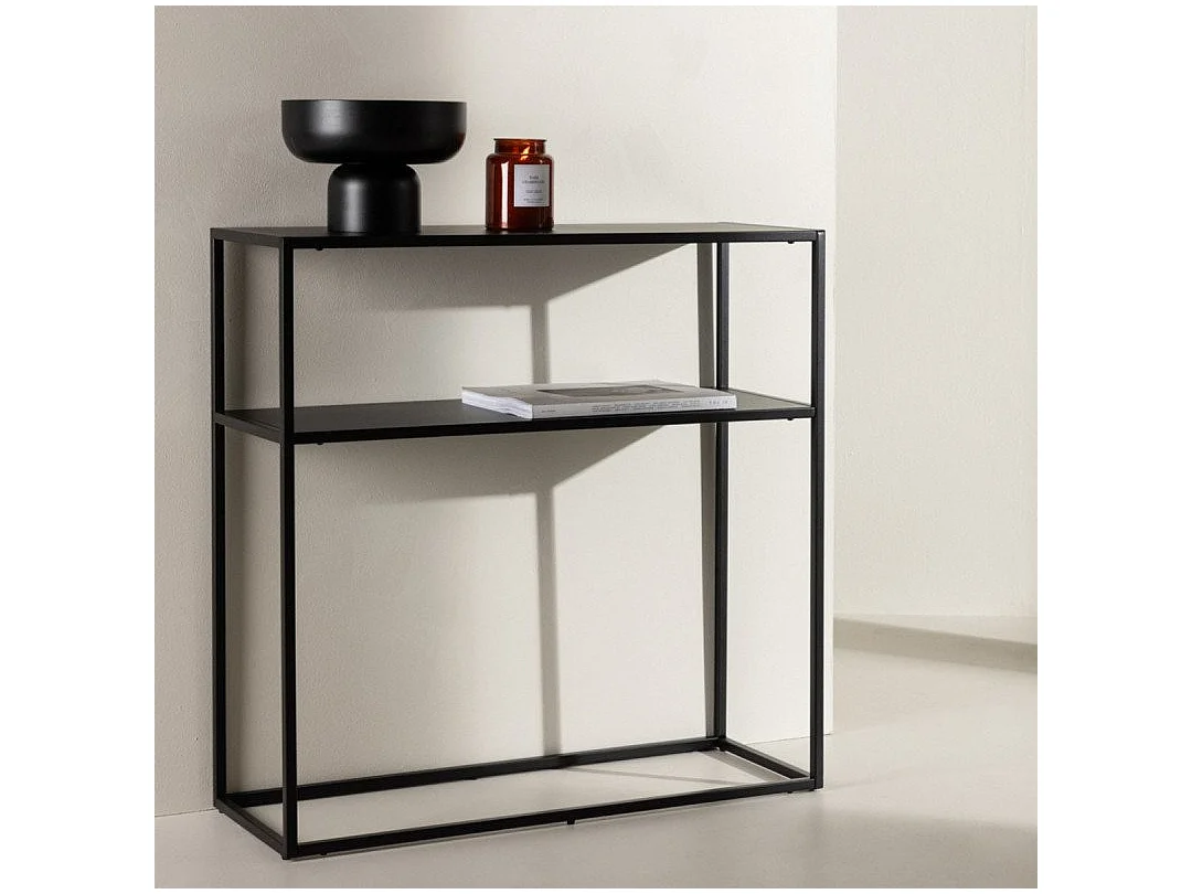 Console Design en Métal "Georgetown" 80cm Noir