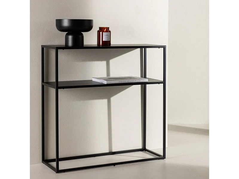 Console Design en Métal "Georgetown" 80cm Noir