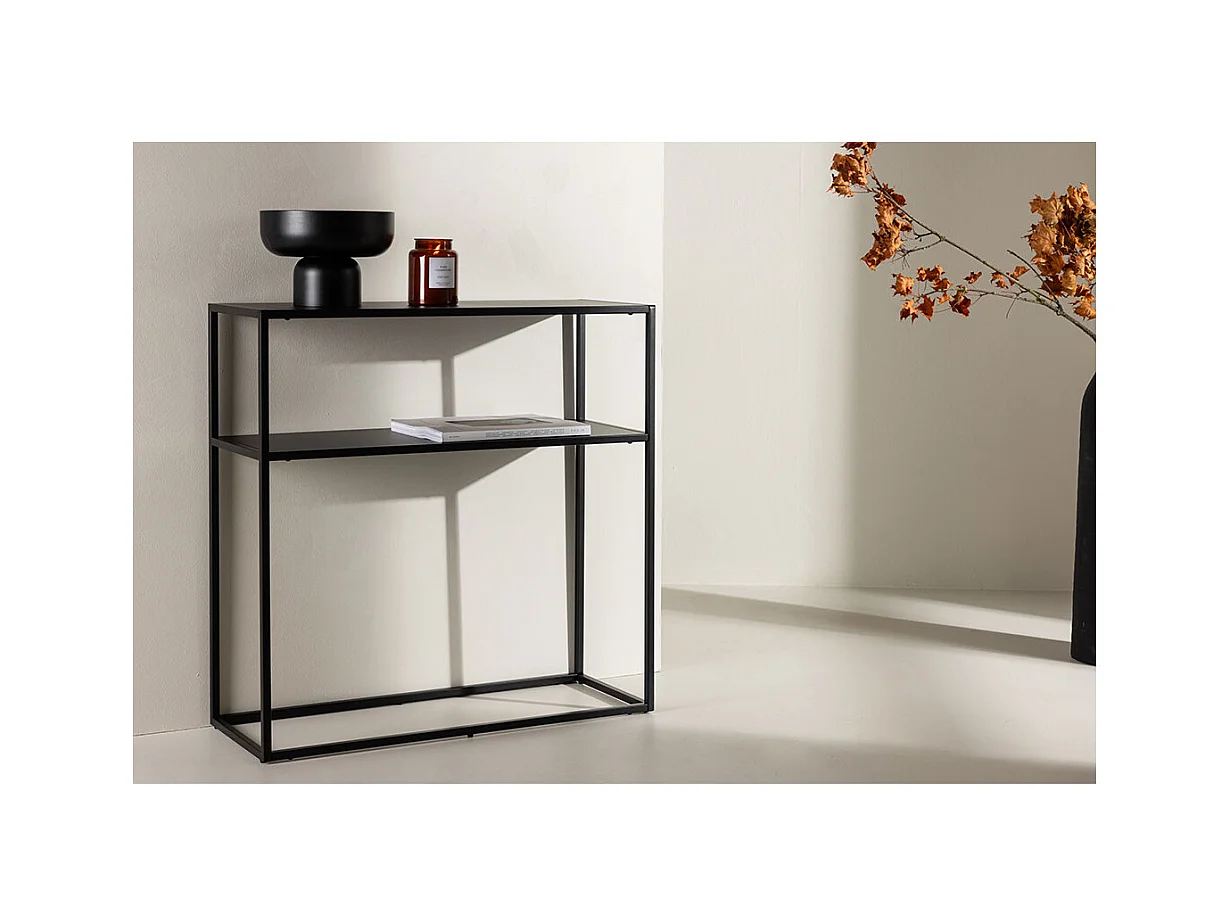 Georgetown sidetable 1 plank zwart.