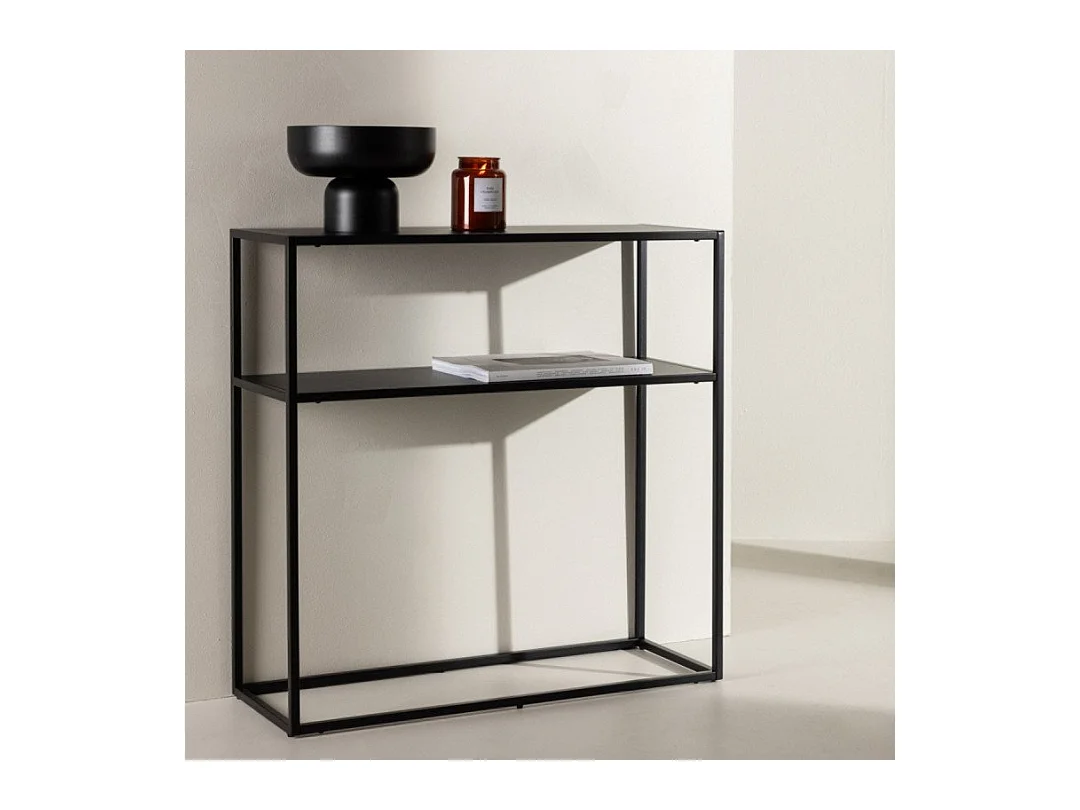 Georgetown sidetable 1 plank zwart.