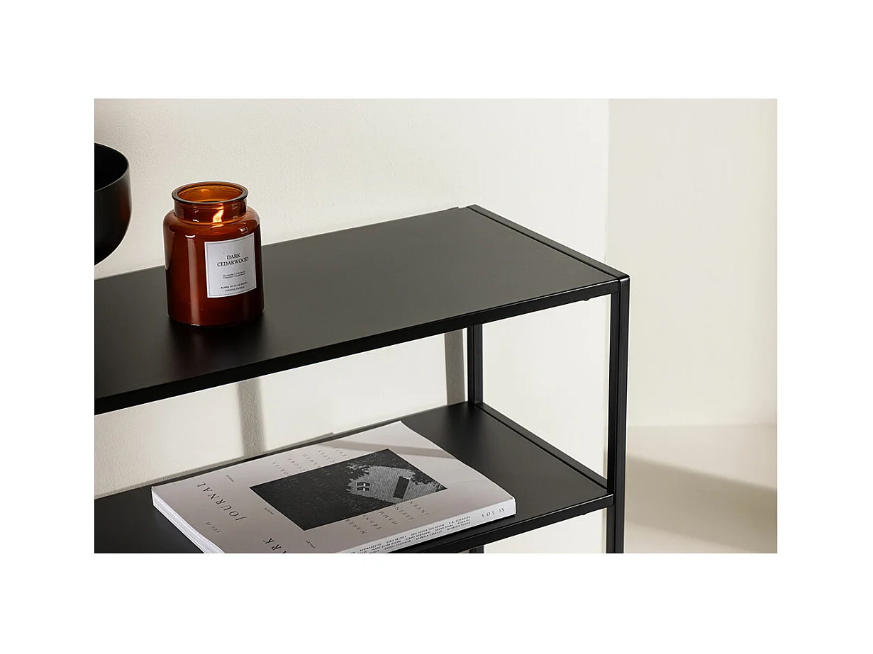 Georgetown sidetable 1 plank zwart.