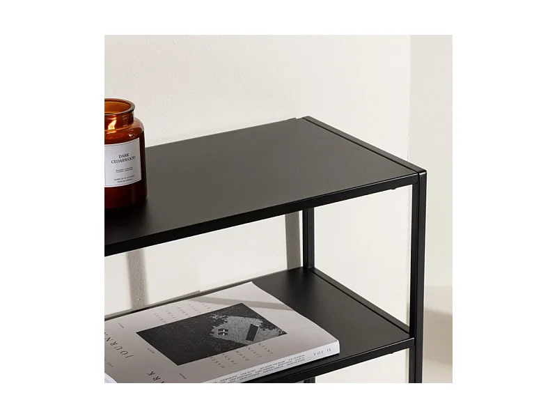 Georgetown sidetable 1 plank zwart.