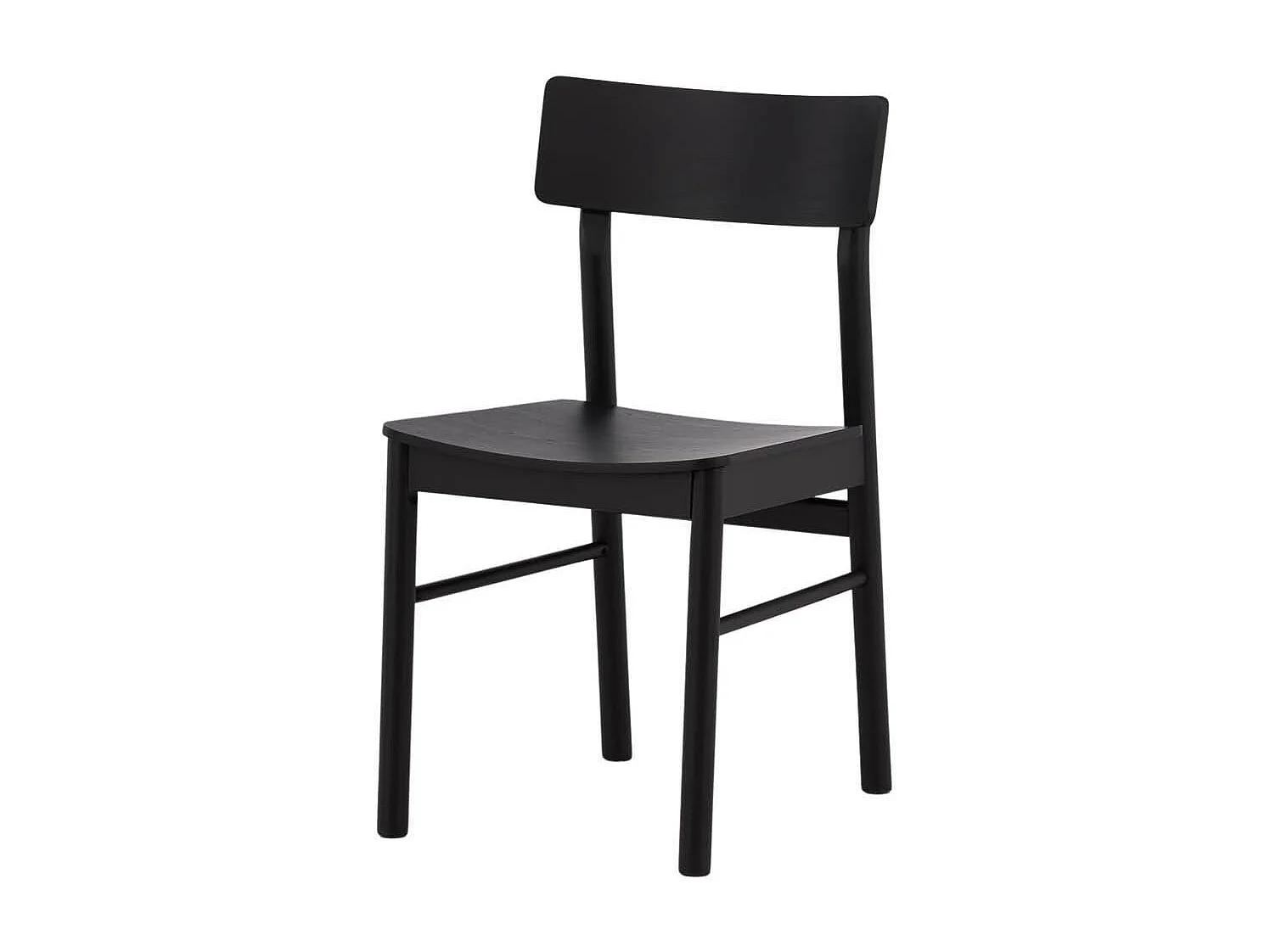 Montros chaise de salle à manger bois noir