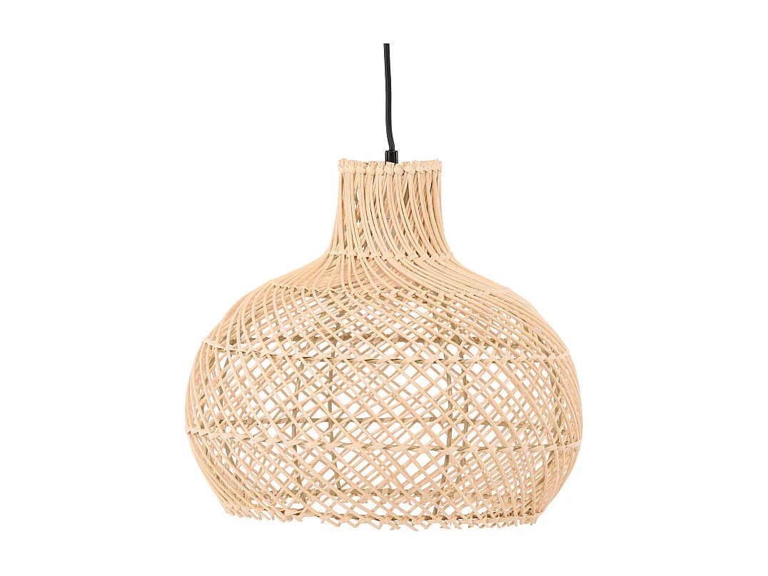 Lampe Suspension Déco en Rotin "Varekil" 35cm Naturel