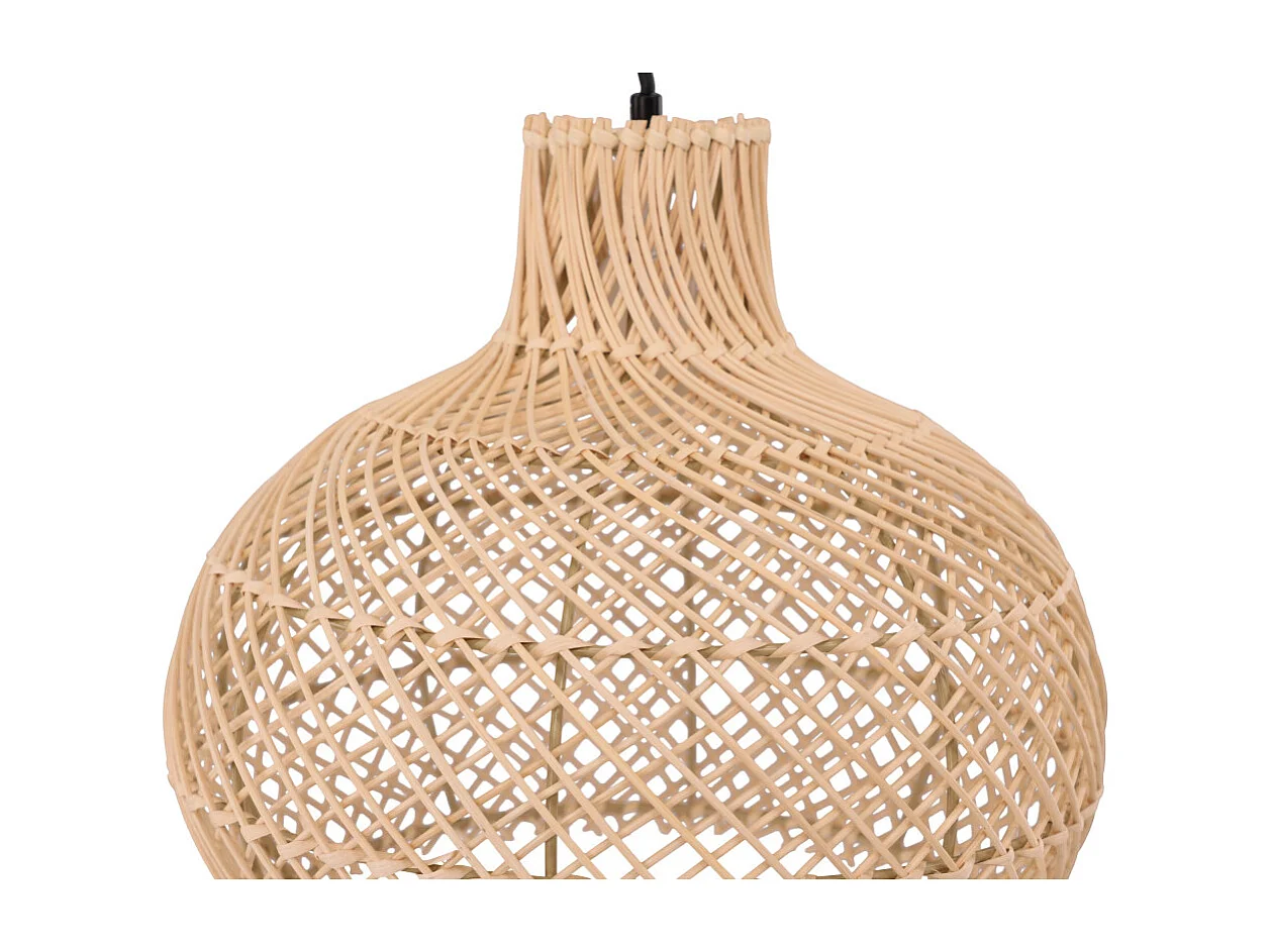 Lampe Suspension Déco en Rotin "Varekil" 35cm Naturel