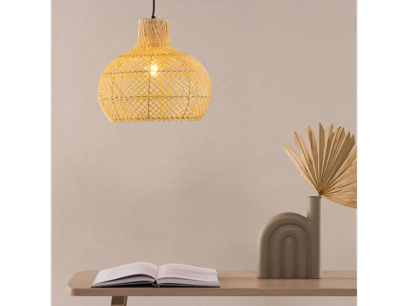 Varekil éclairage lampe pendentif 35x35x30cm naturel.
