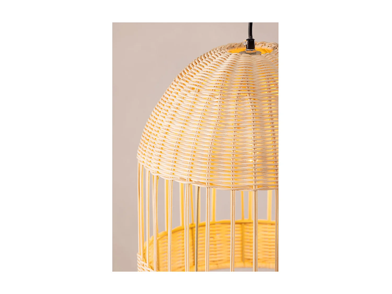 Alsbäck verlichting hanglamp 30x30x35cm naturel.