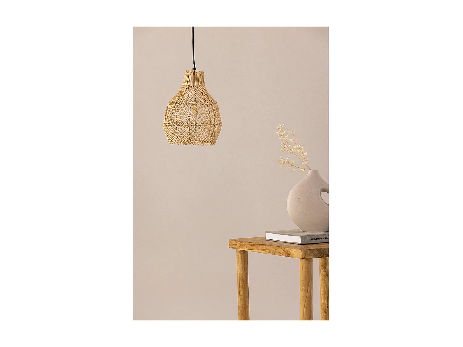 Varekil Beleuchtung Pendelleuchte 20x20x25cm natur.