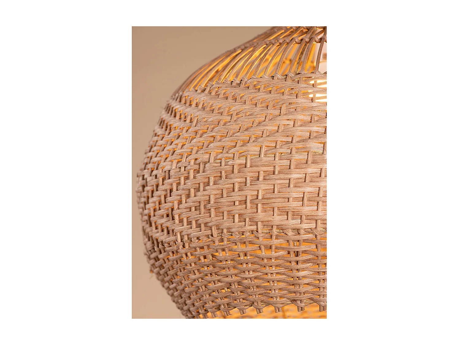 Bastia Beleuchtung Pendelleuchte 50x50x50cm natur.