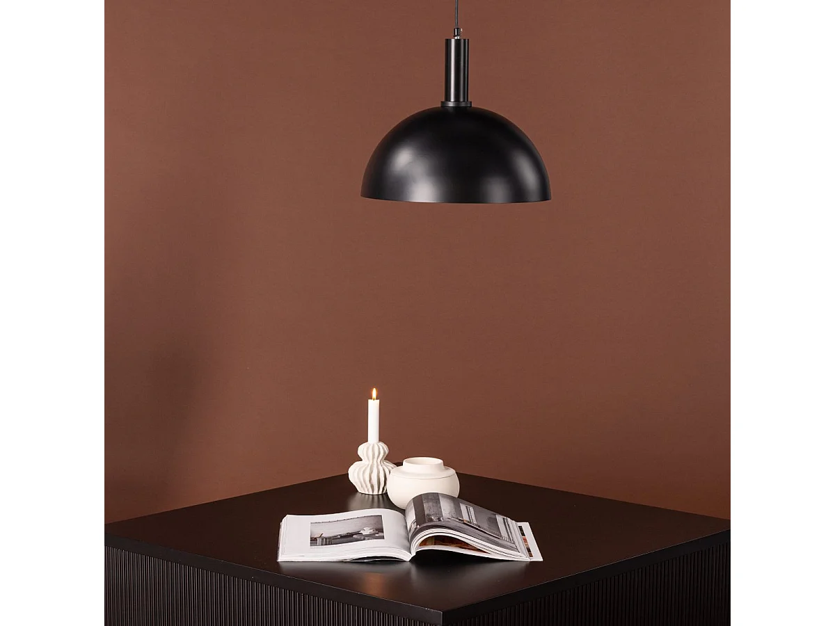 Narbonne verlichting hanglamp 35x35x27,5cm zwart.