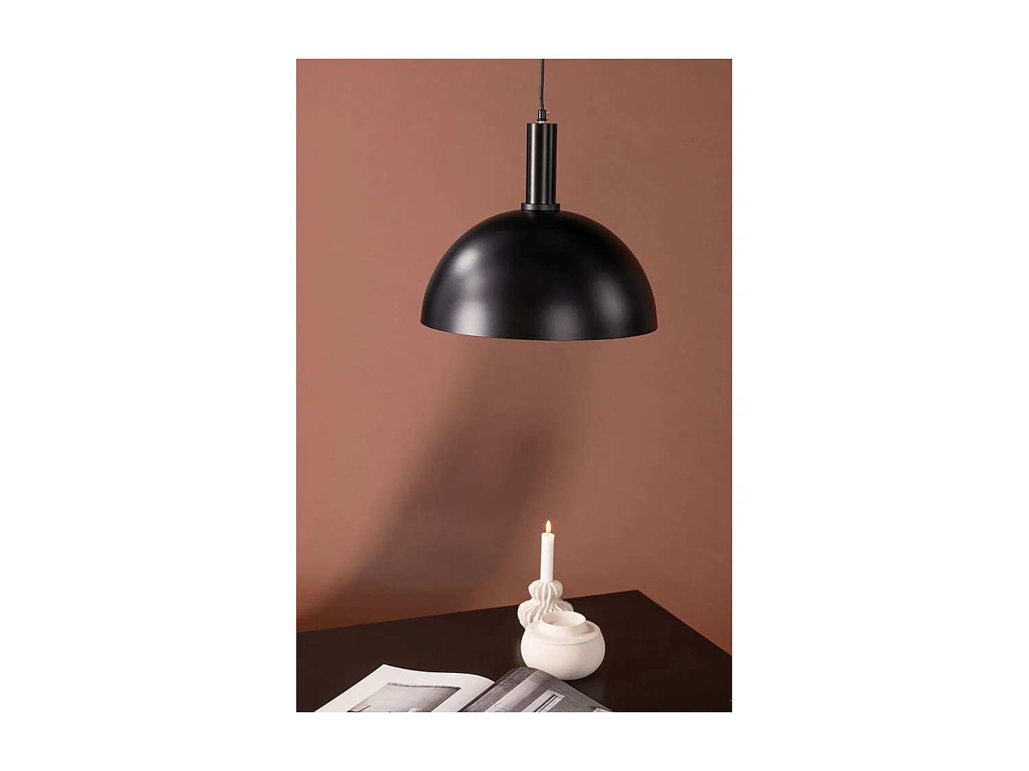 Narbonne verlichting hanglamp 35x35x27,5cm zwart.