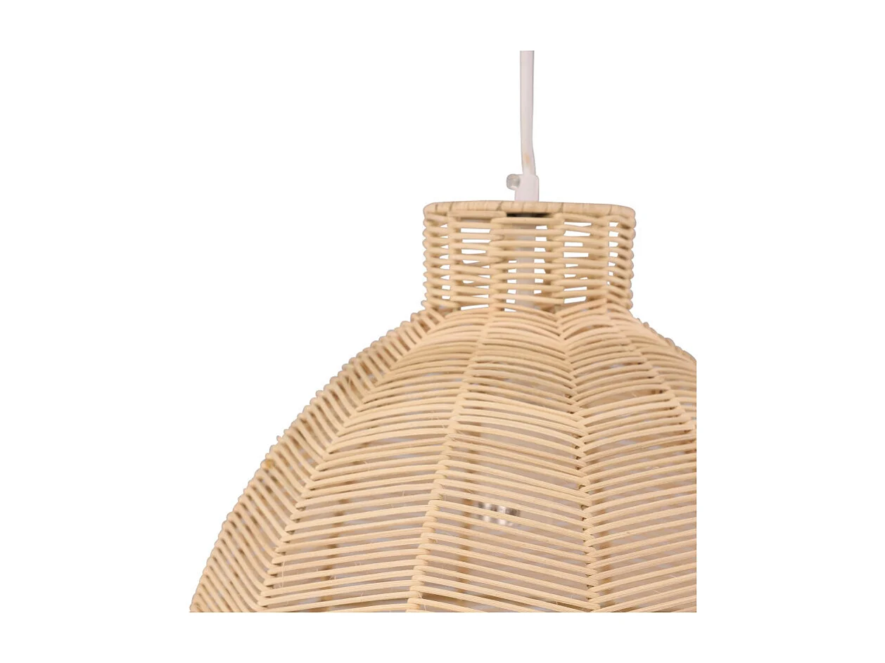 Lampe Suspension en Rotin "Tours" 40cm Naturel