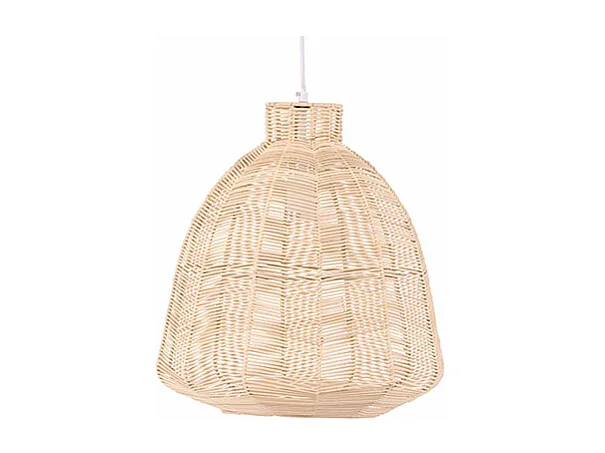 Lampe Suspension en Rotin "Tours" 40cm Naturel
