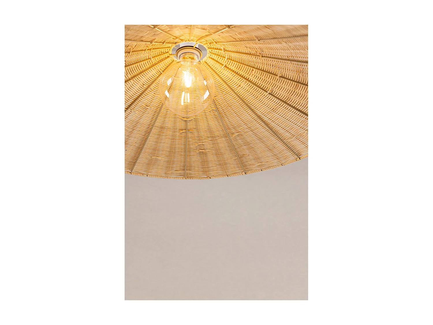 Herrestad Beleuchtung Pendelleuchte 80x80x16cm natur.