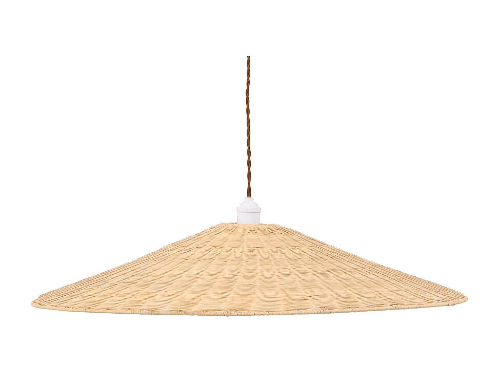Lampe Suspension en Rotin "Herrestad" 80cm Naturel