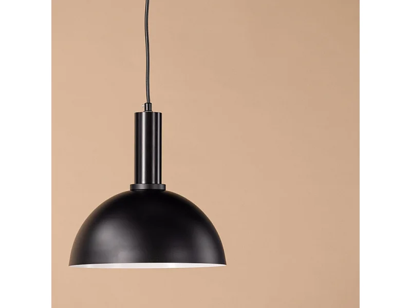 Lampada a sospensione Narbonne 25x25x22,5 cm nera.