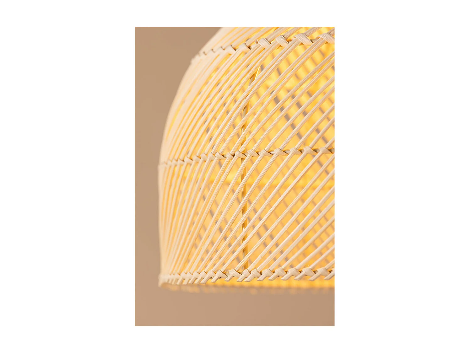 Brivela Beleuchtung Pendelleuchte 35x35x27cm natur.