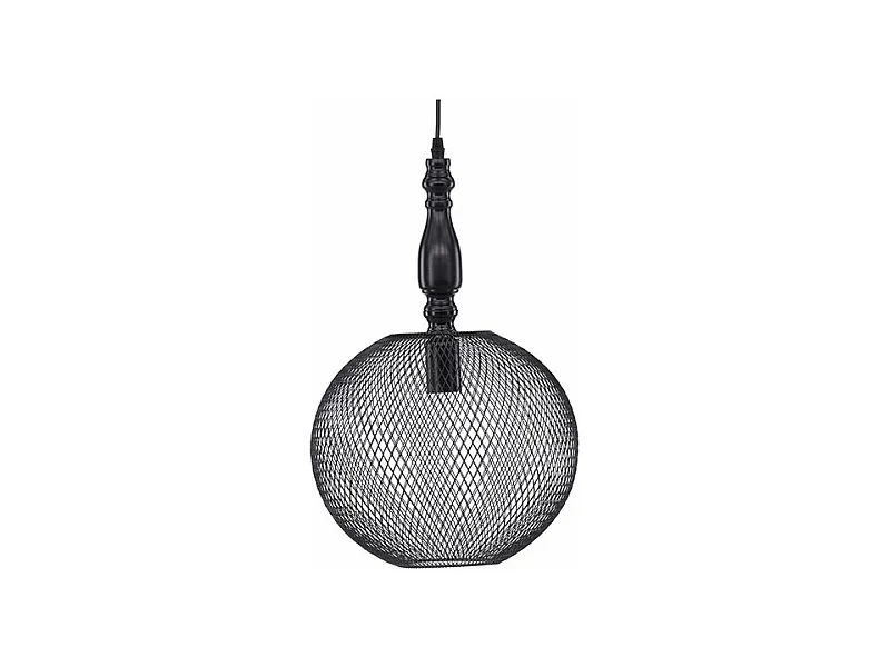 Lampe Suspension Déco "Valence" 48cm Noir