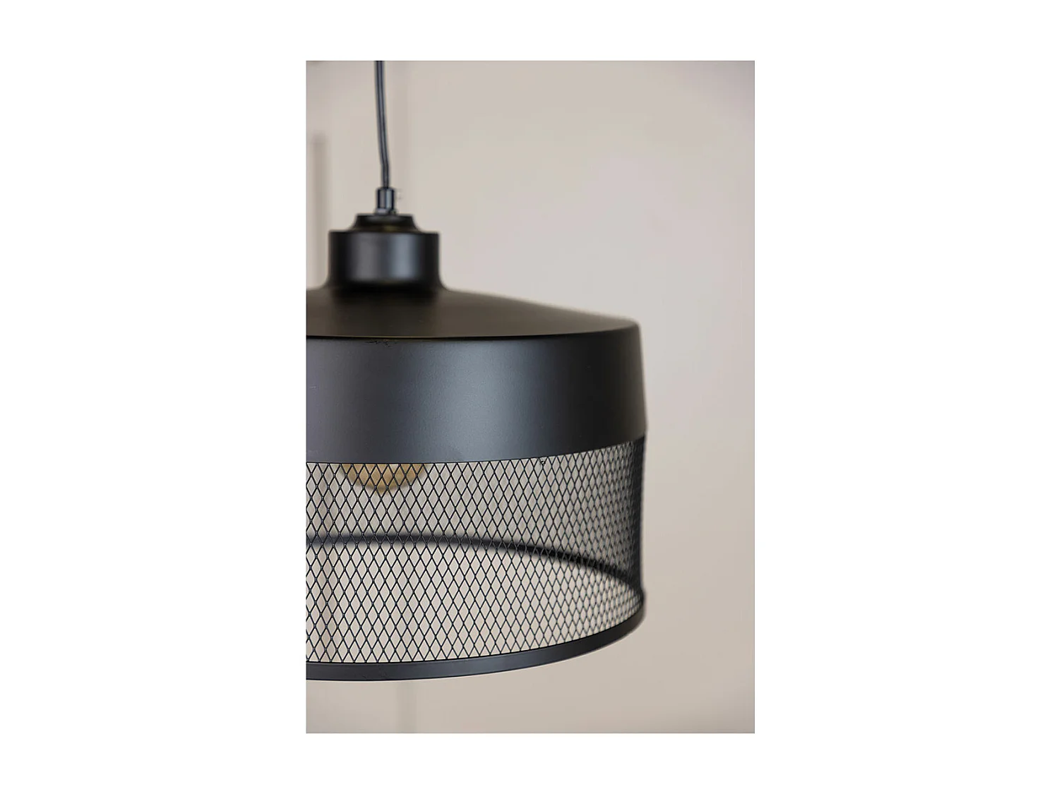 Lampada a sospensione Toulon 33x33x24cm nera.