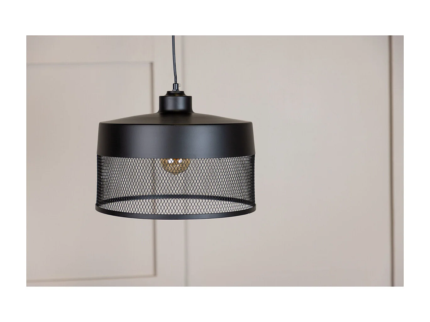 Lampe Suspension Design "Toulon" 33cm Noir