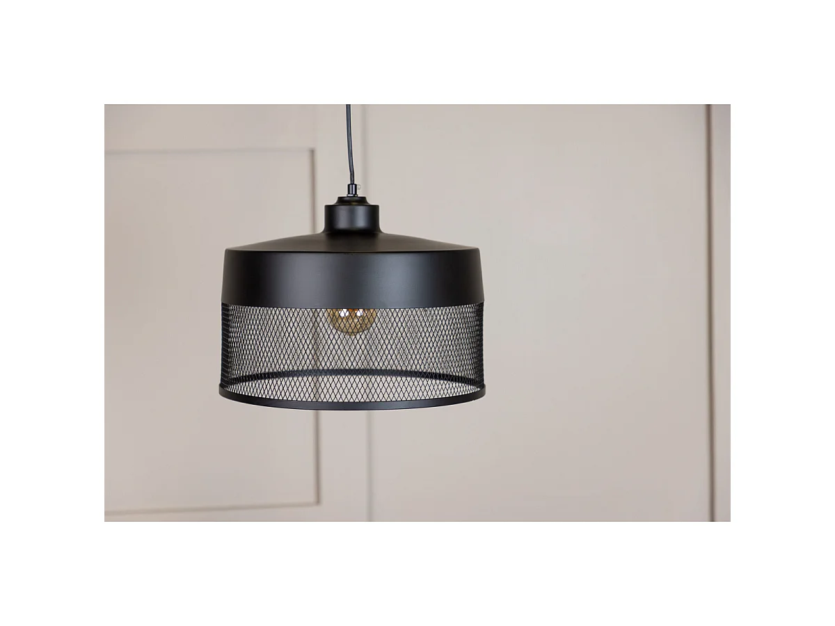 Toulon verlichting hanglamp 33x33x24cm zwart.