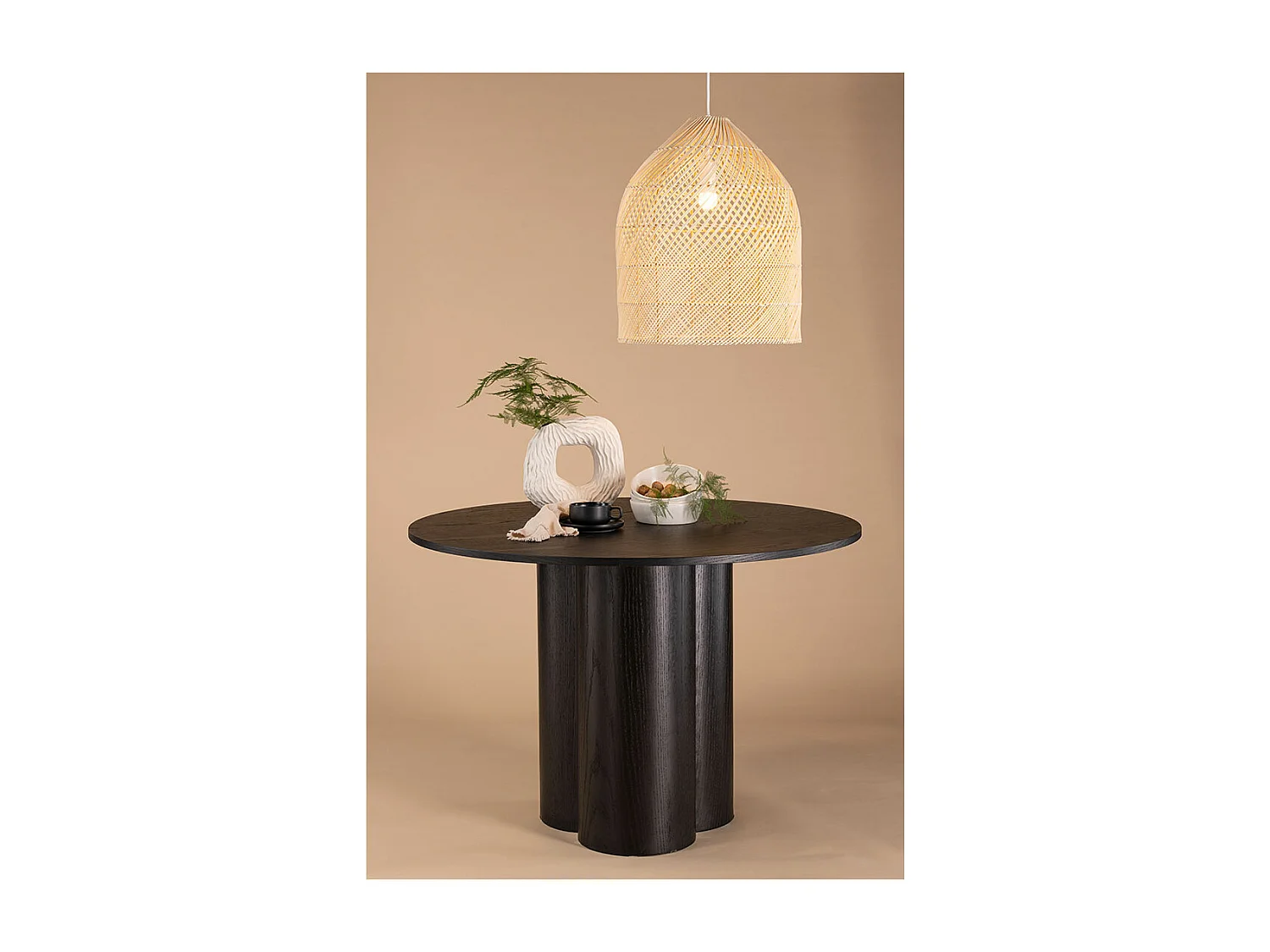Brivela verlichting hanglamp 45x45x53cm naturel.