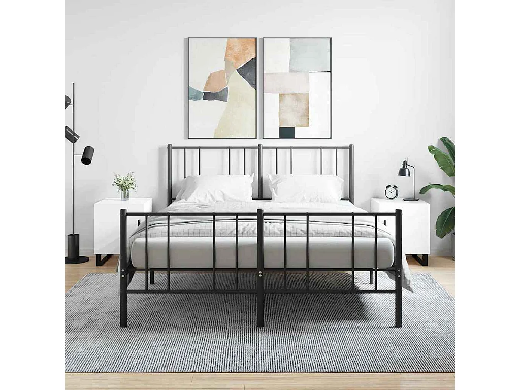Tables de chevet 2 pcs blanc brillant 40x40x50 cm