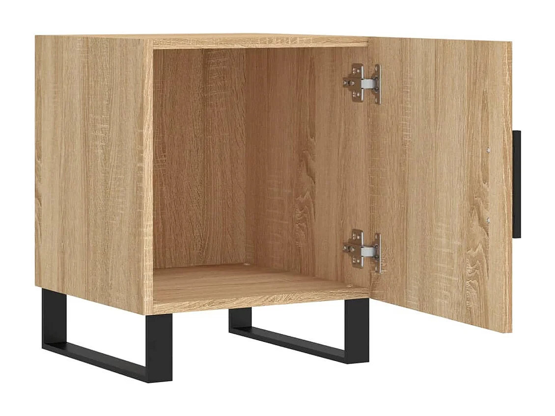 Tables de chevet 2 pcs chêne sonoma 40x40x50 cm bois ingénierie