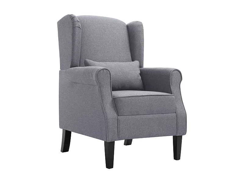 Fauteuil gris foncé tissu