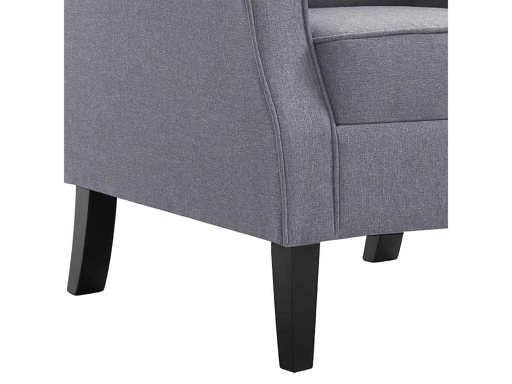 Fauteuil gris foncé tissu