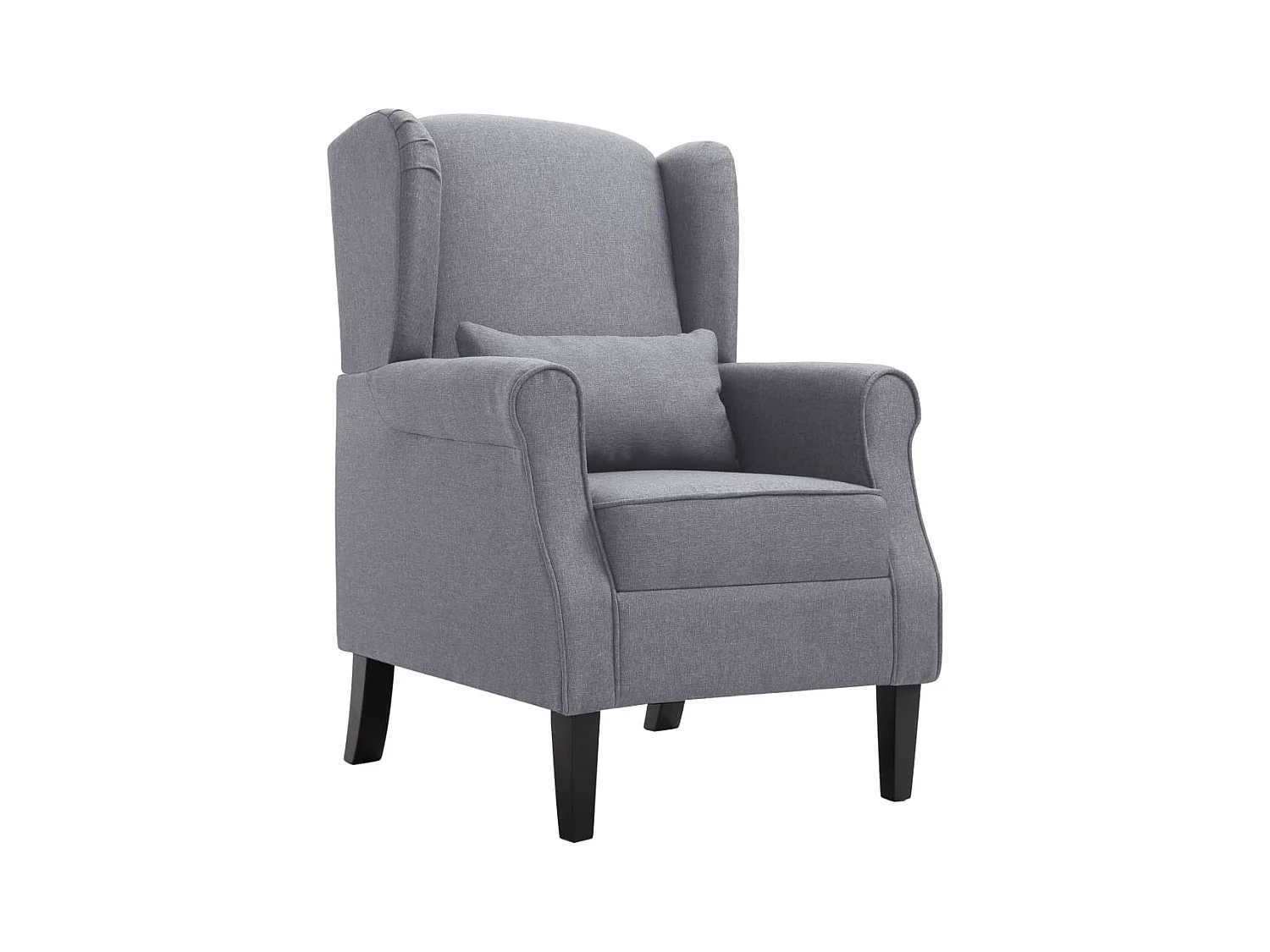 Fauteuil gris foncé tissu