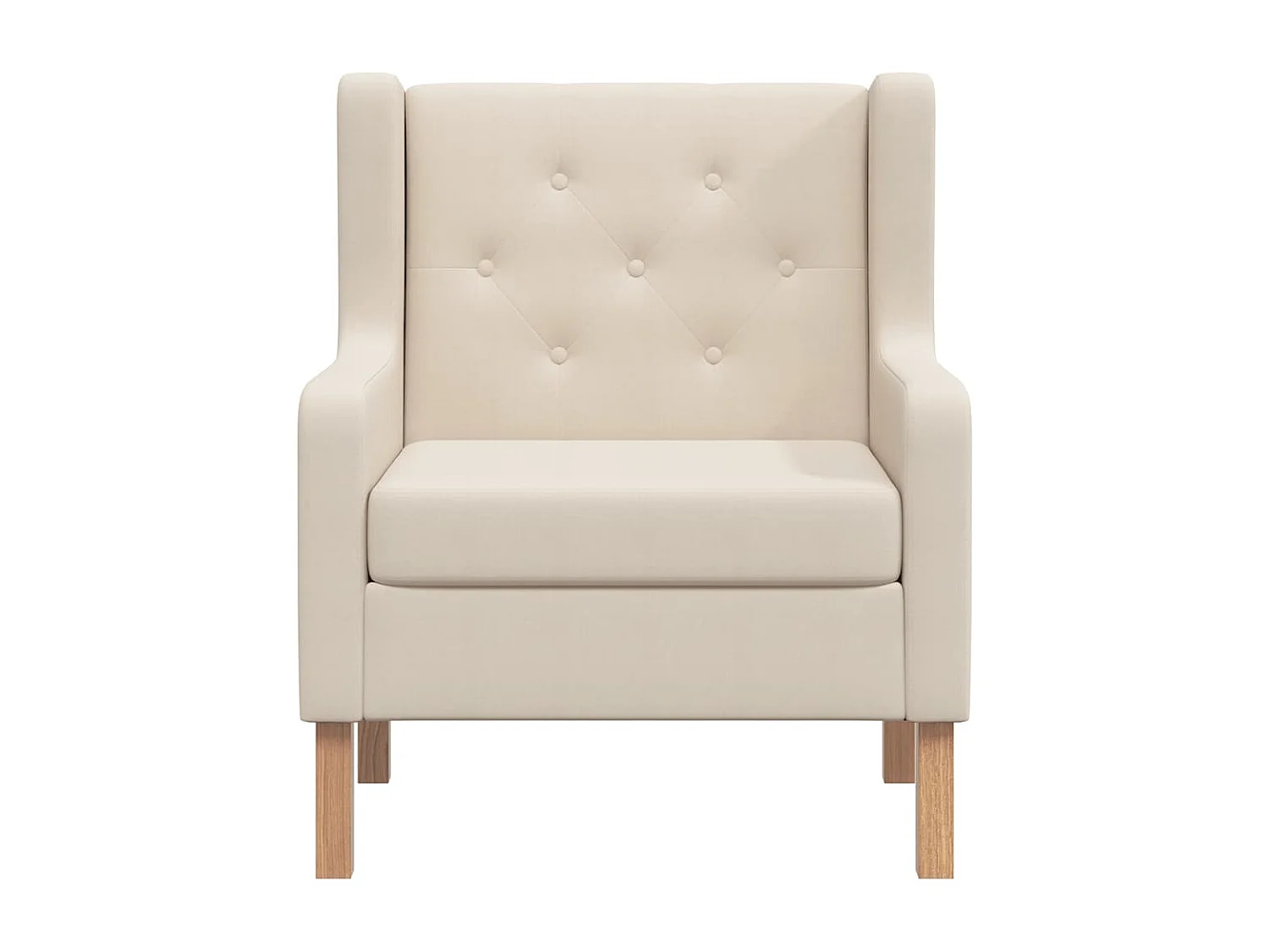 Sessel Cremeweiß Stoff