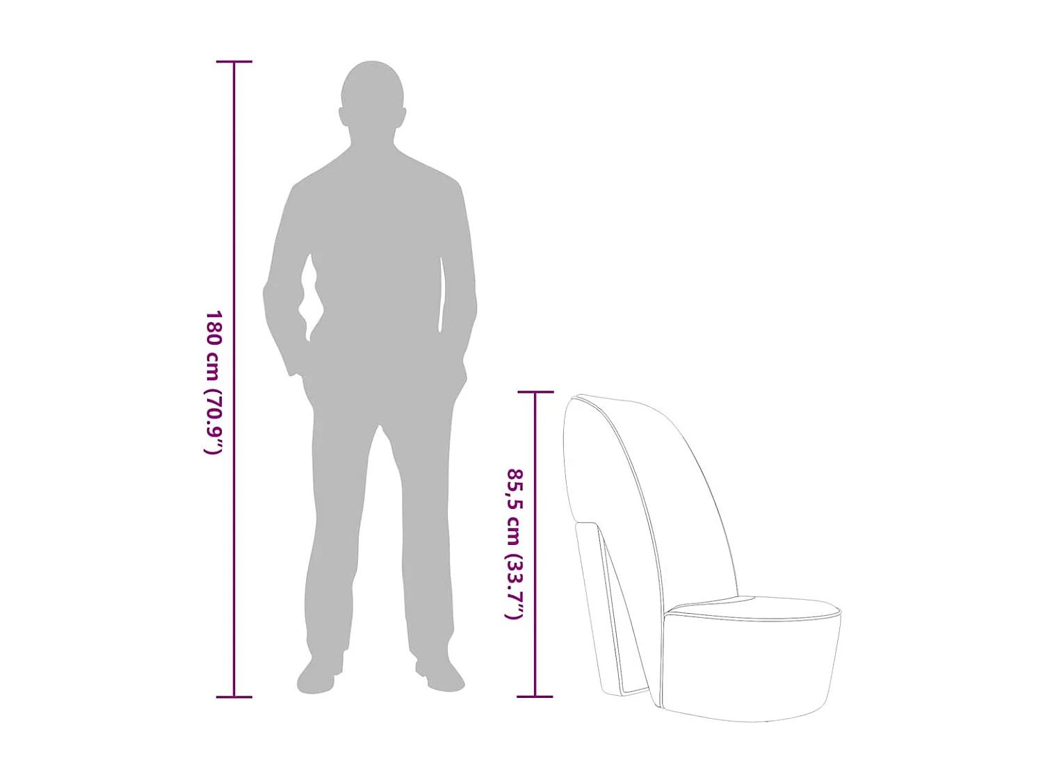 Chaise en forme de chaussure à talon haut Rouge Similicuir