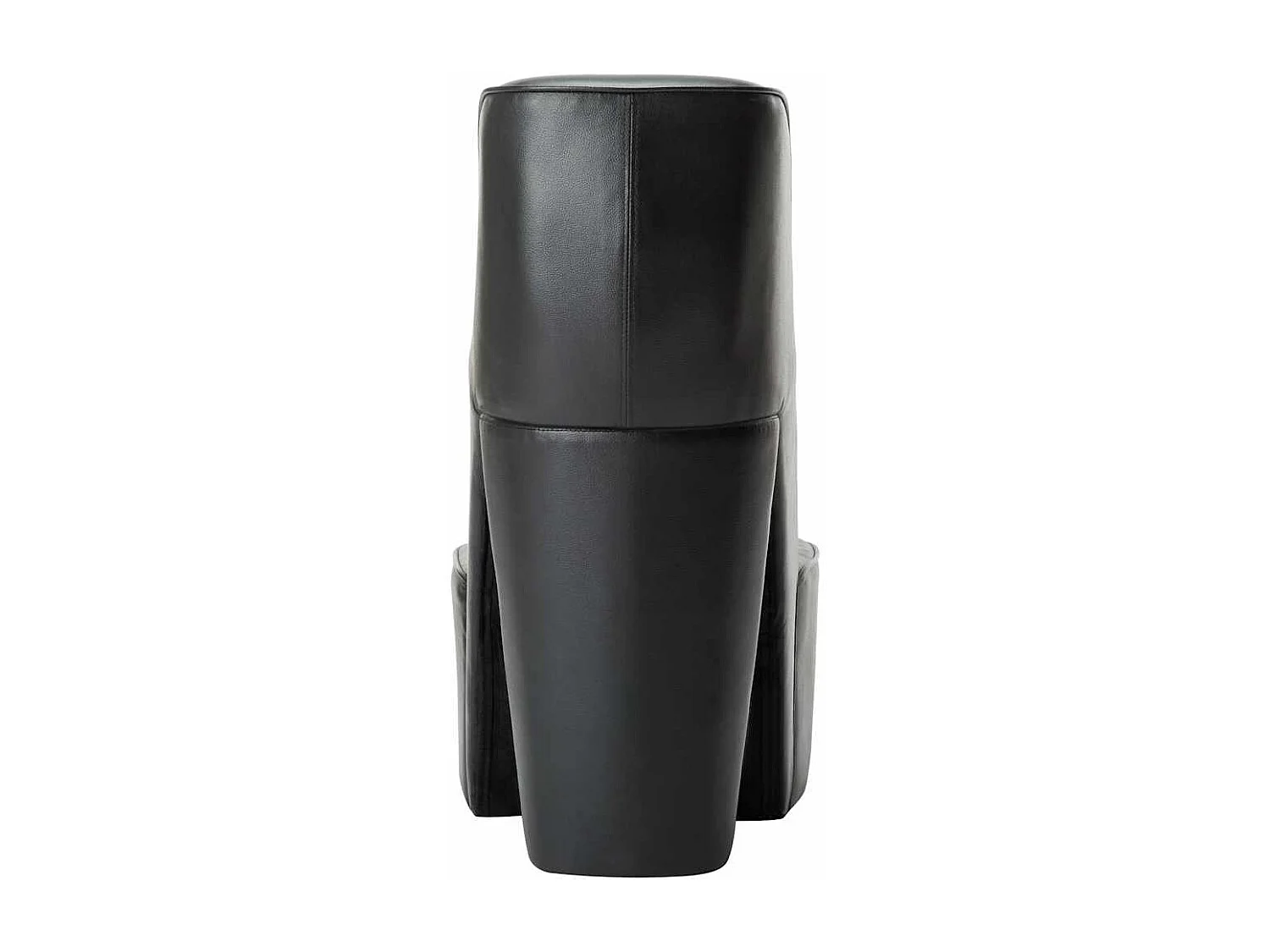 Chaise en forme de chaussure à talon haut noir similicuir