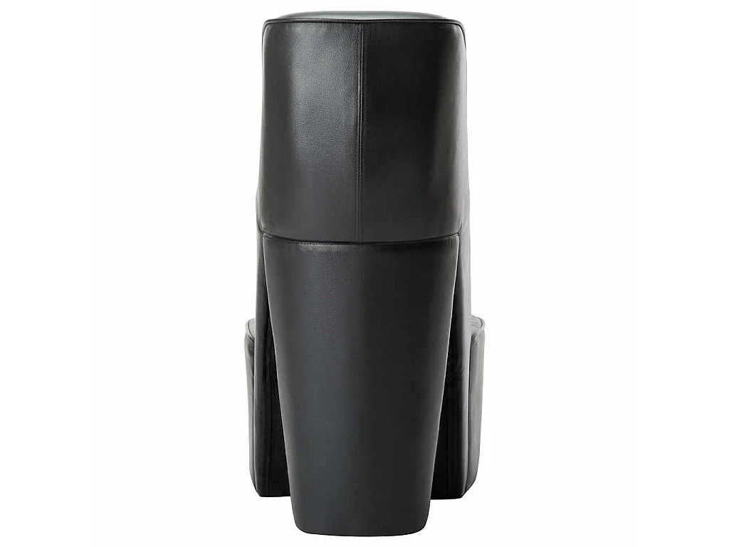 Chaise en forme de chaussure à talon haut noir similicuir