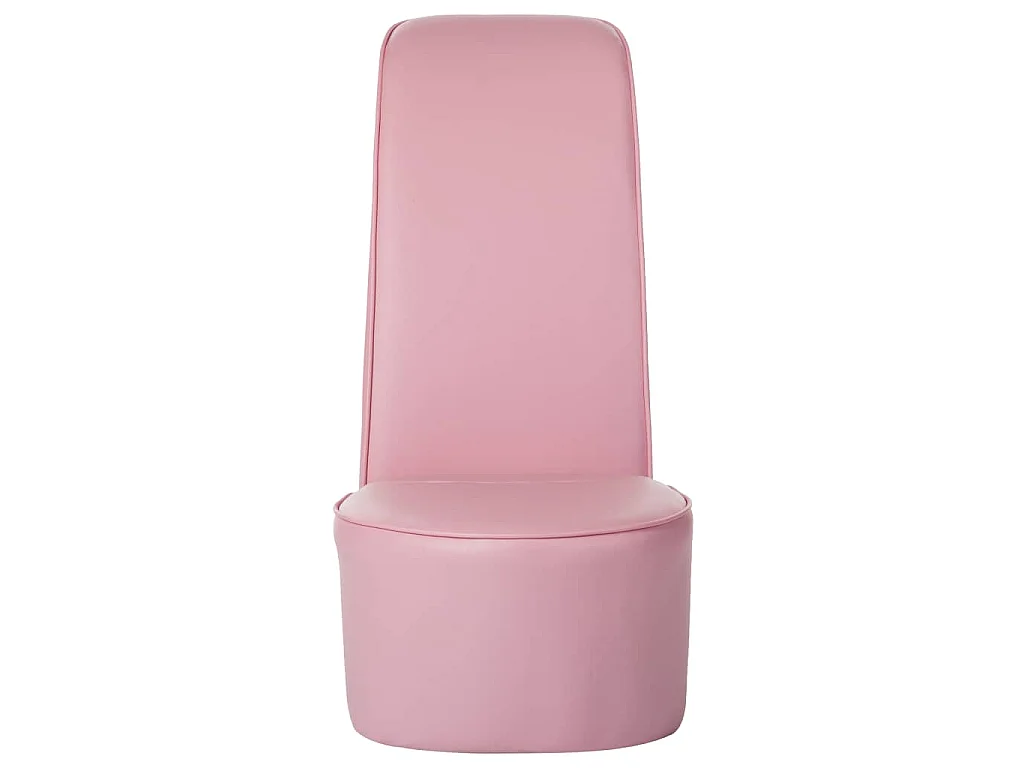 Poltrona a Forma di Scarpa con Tacco in Similpelle Rosa