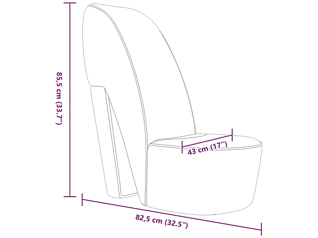 Stuhl in Stöckelschuh-Form Weiß Kunstleder