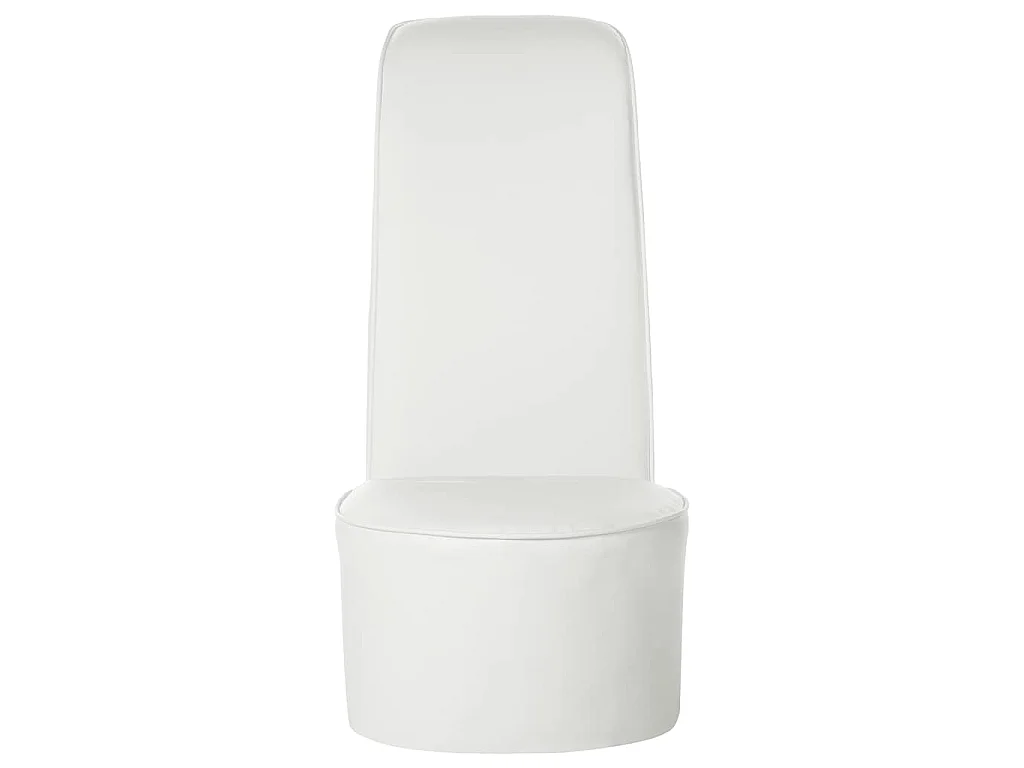 Stuhl in Stöckelschuh-Form Weiß Kunstleder