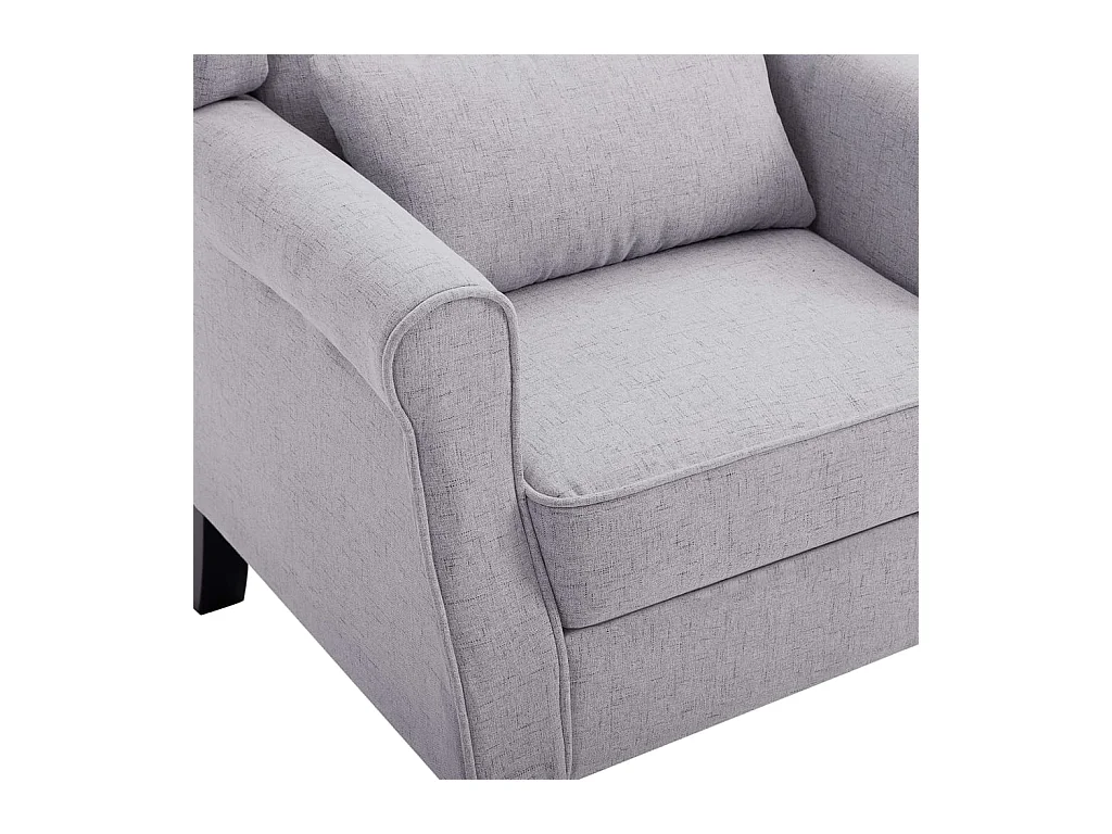 Fauteuil gris clair tissu