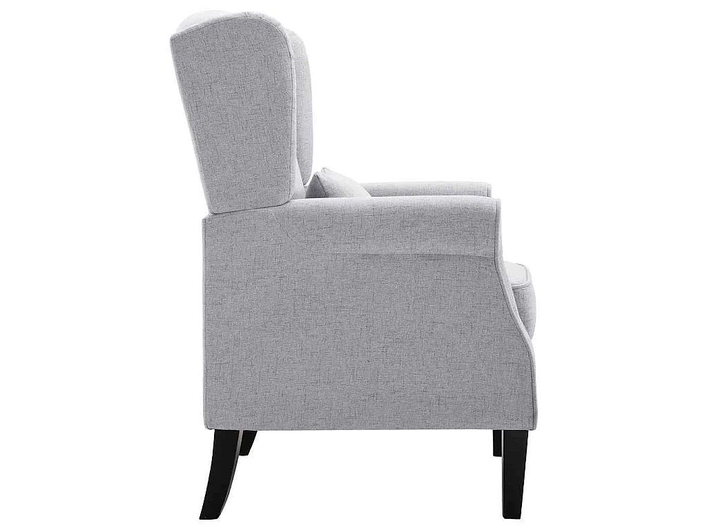 Fauteuil gris clair tissu