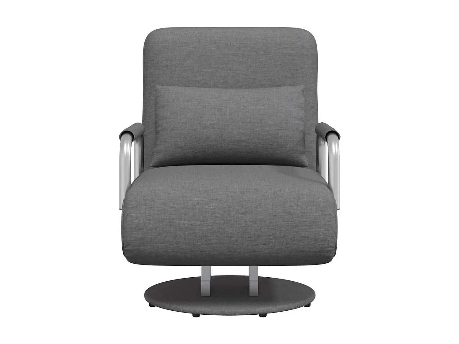 Fauteuil pivotant et canapé-lit gris foncé tissu