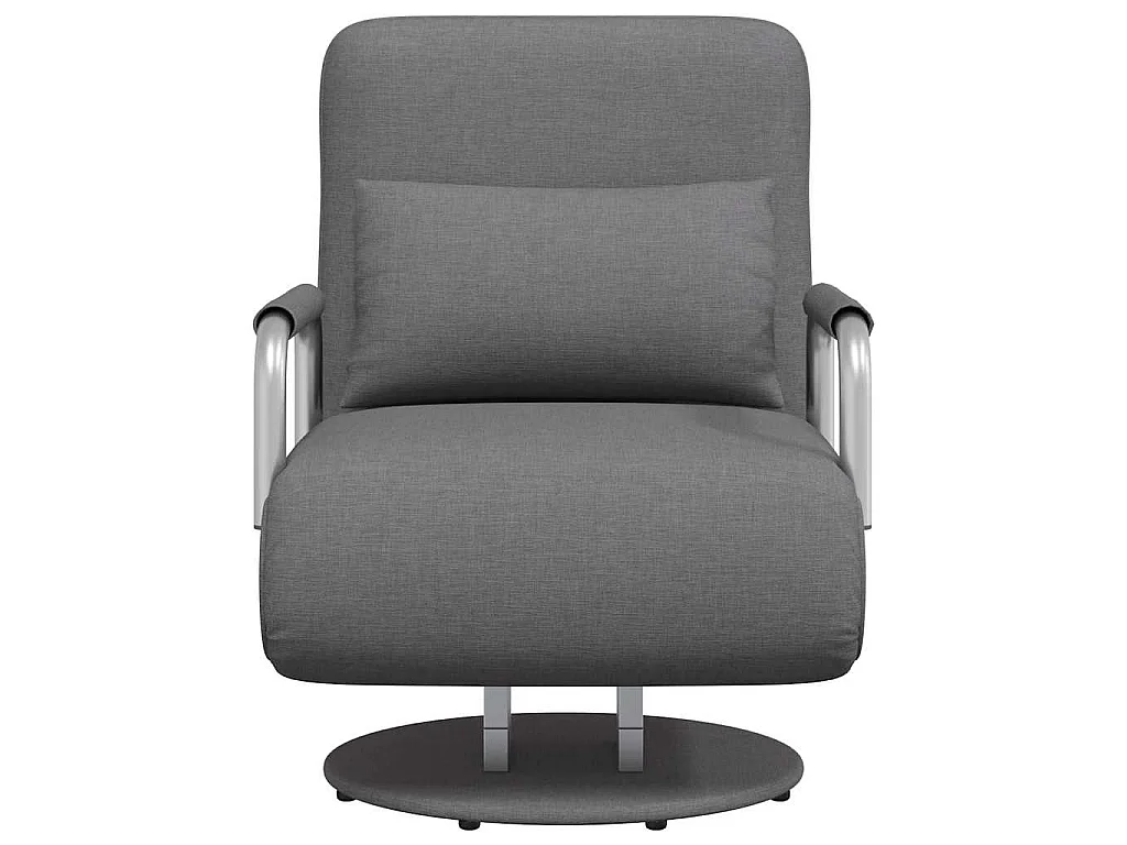 Draaistoel en slaapbank 60x75x80 cm lichtgrijs