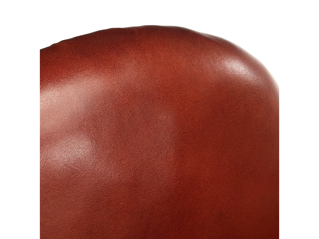Kuipstoel 77x65x79 cm echt leer bruin