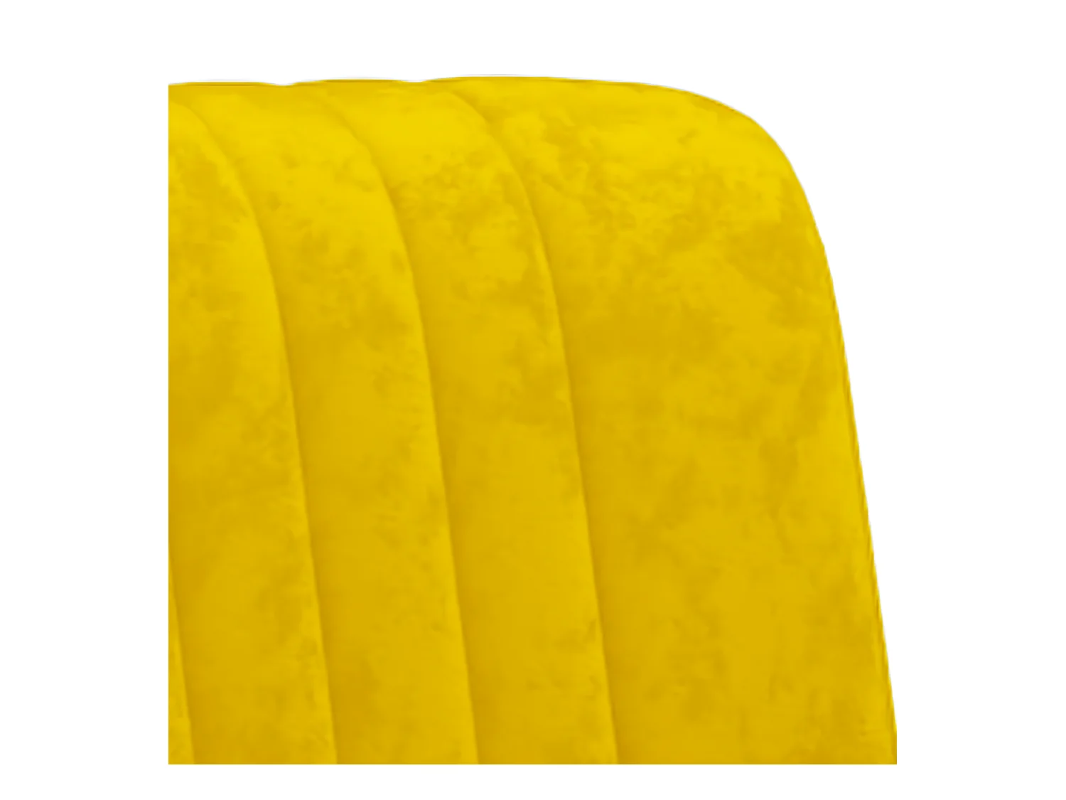 Fauteuil jaune moutarde velours