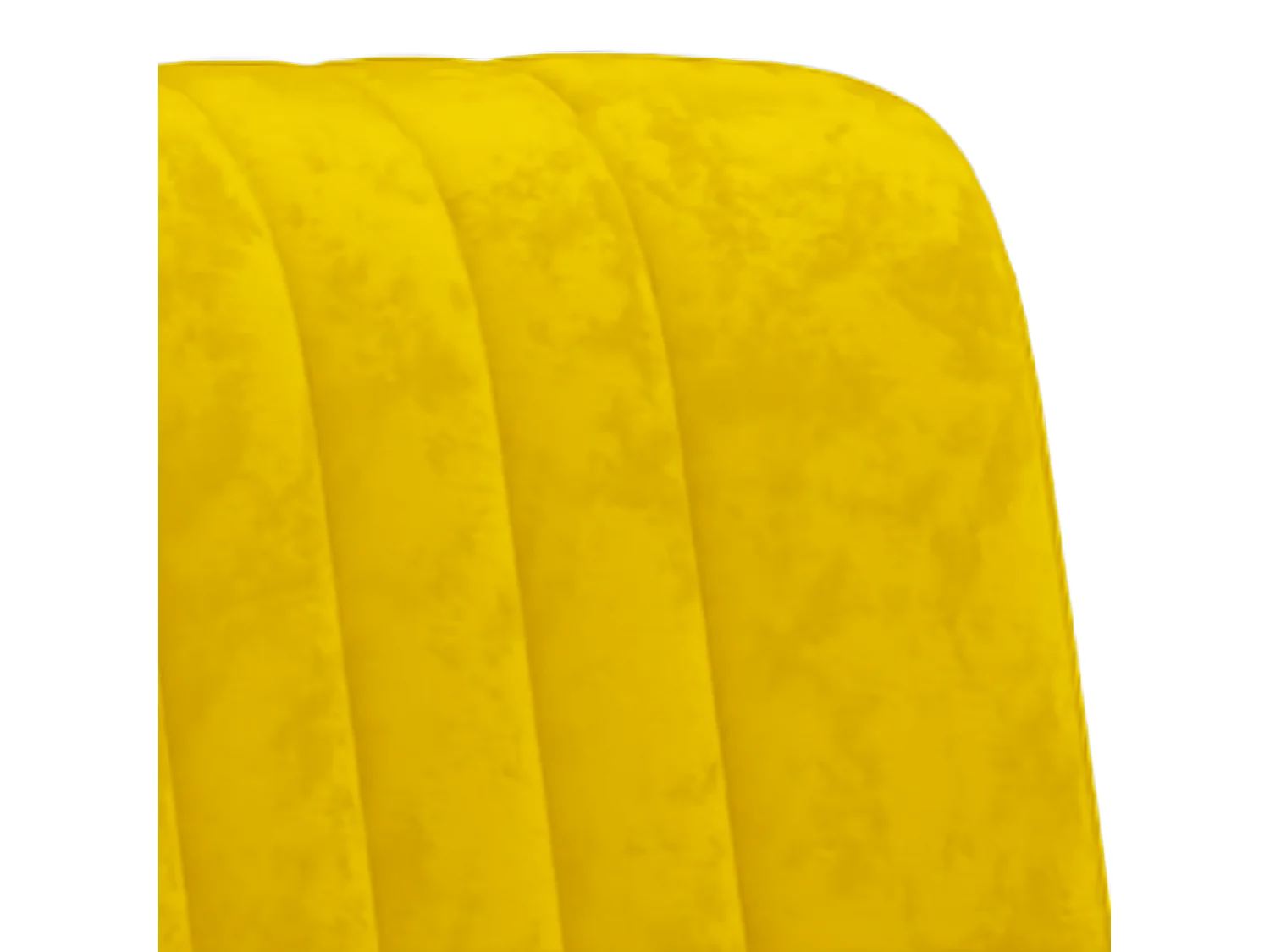 Fauteuil jaune moutarde velours