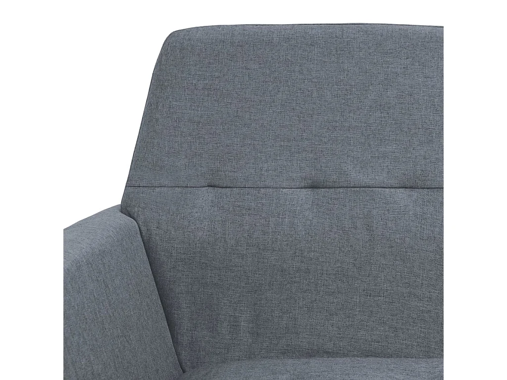 Poltrona Grigio Chiaro in Acciaio e Tessuto