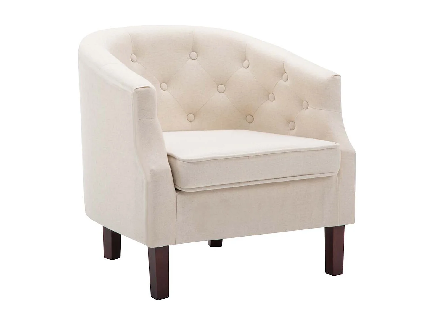 Poltrona Beige in Tessuto